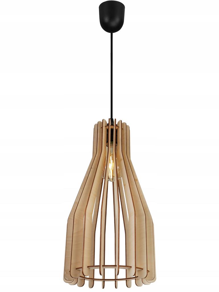 Modern wooden LED ceiling pendant lamp