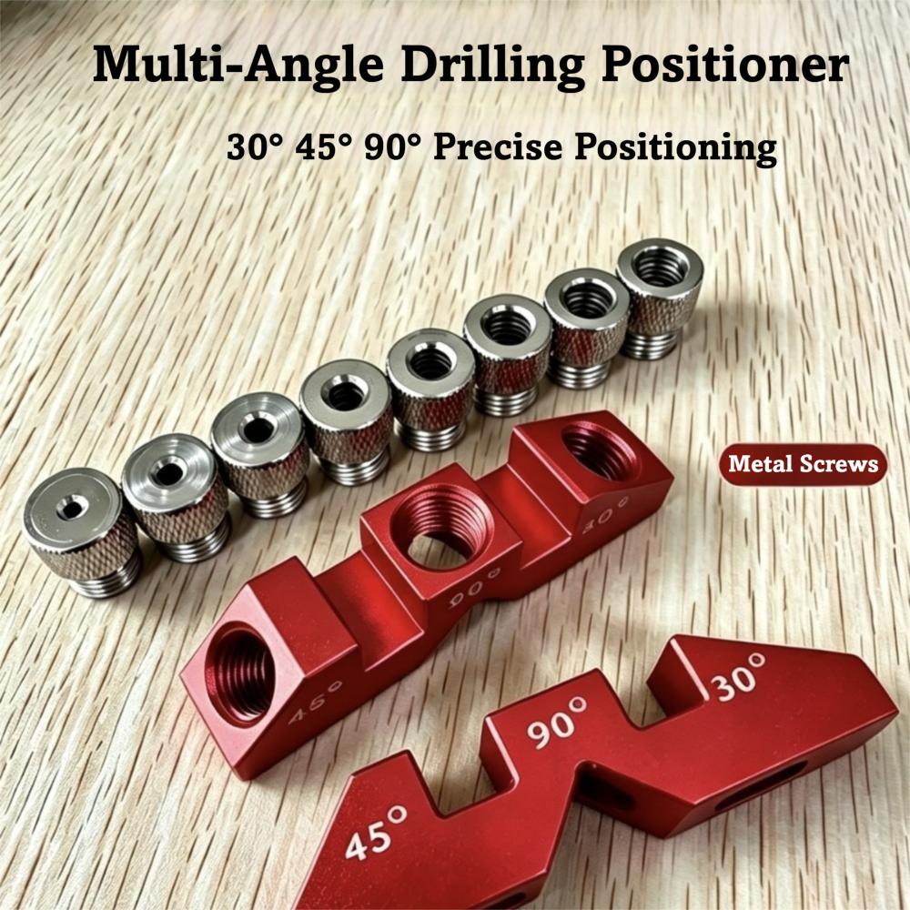 30/45/90° Drill Guide Jig Multi-functional Drilling Guide Fixture Pocket Hole Jig For Woodworkers