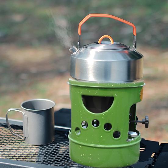 Outdoor 10-Docht-Petroleumkocher Tragbarer Leichter Campingkocher Heizung BBQ Picknick Kochen Camping Wandern 2-4 Personen Petroleumofen Brenner