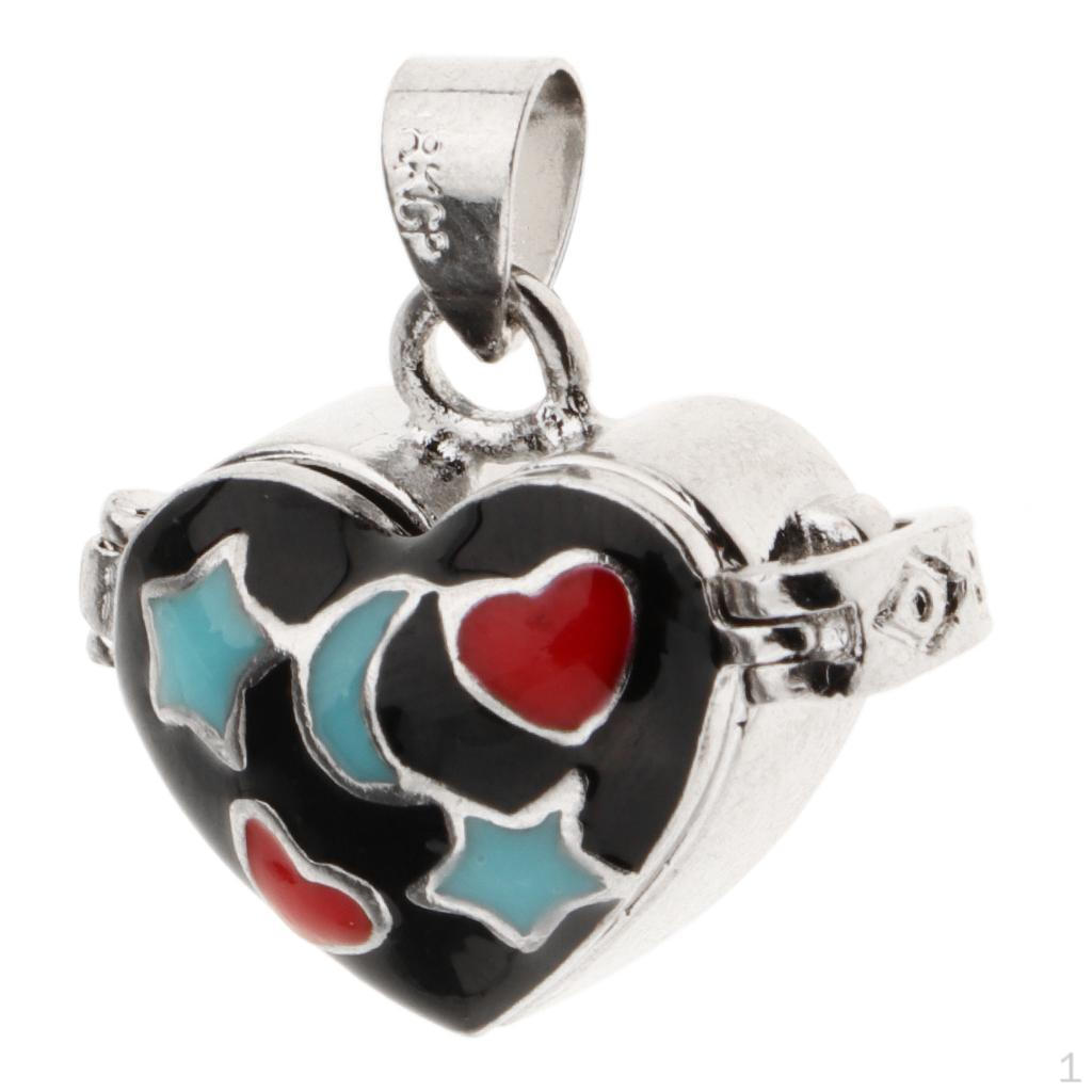 Эмалированная урна-медальон в форме сердца для хранения праха