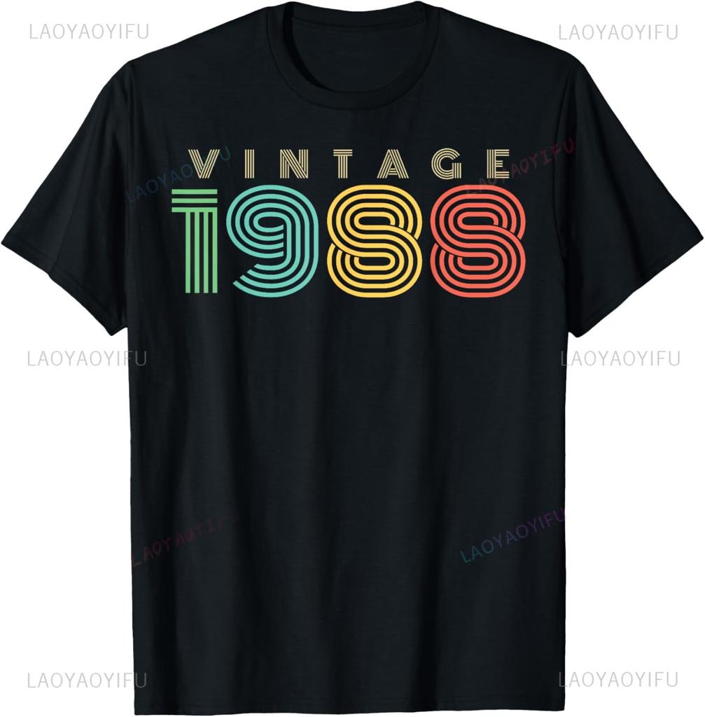 Vintage 1988 Limited Edition 37th Birthday Gifts 37 Year Old TShirt Unisexs Clothing Short Sleeve Custom TShirt Camiseta