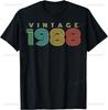 Vintage 1988 Limited Edition 37th Birthday Gifts 37 Year Old TShirt Unisexs Clothing Short Sleeve Custom TShirt Camiseta