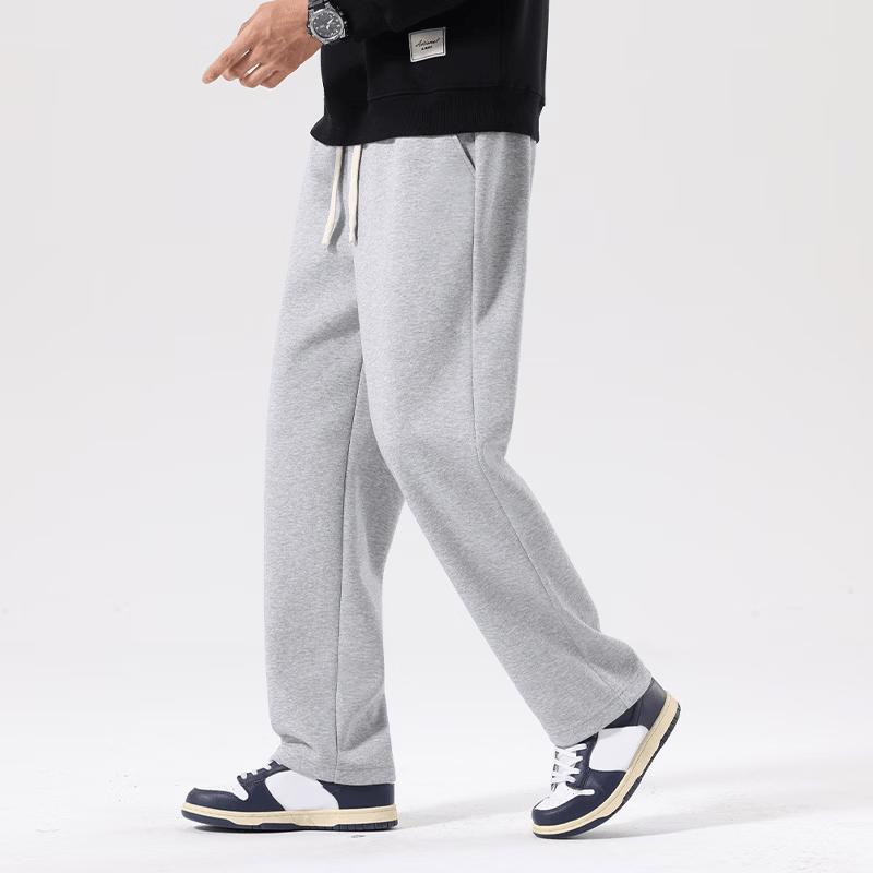 MINISO Men's Relaxed Fit Heavy Cotton Straight Leg Pants