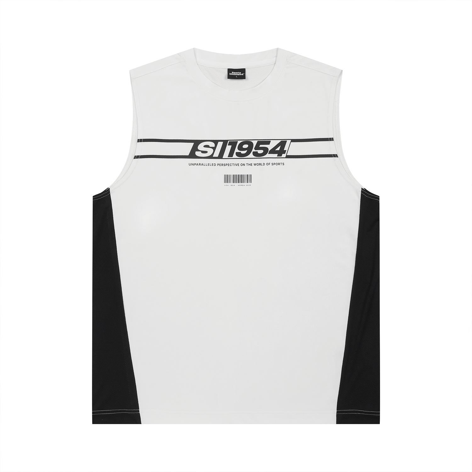 Sports Illustrated 1954 Graphic Sleeveless Round T-Shirt (White) S