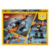 LEGO Creator Cyber Drone 31111 Toy Block Present Airplane Airplane for Boys and Girls Ages 6 and Up