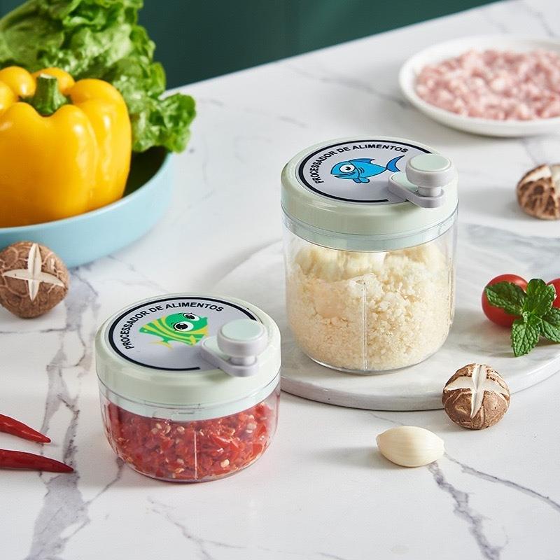 Manual Garlic Mince Machine, A Magic Tool for Mincing Garlic, Garlic Shredder, Manual Garlic Mince Machine for Cutting, Beating and Mincing Garlic