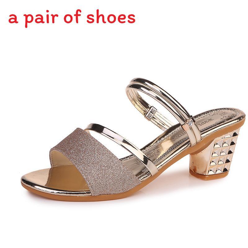 Summer Flat Sandals With Chunky Heel For Casual Wear