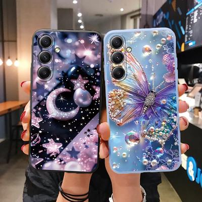 Чохол Butterfly Stars для iPhone Samsung A55 S24 FE S25 M35 A06 Xiaomi Redmi Note 13 Pro 14C Huawei Honor 200 Протиударний матовий чохол для телефону з захистом від подряпин
