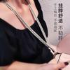 Mobile phone lanyard neck pendant women's hand-woven long non-neck pendant sling keychain anti-lost rope