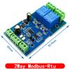 Modbus-Rtu 1/2 Channel 7-24V Relay Module Switch Modbus RTU 4 Channel Relay Output 12V Switch Input 485 Communication TTL Pin He