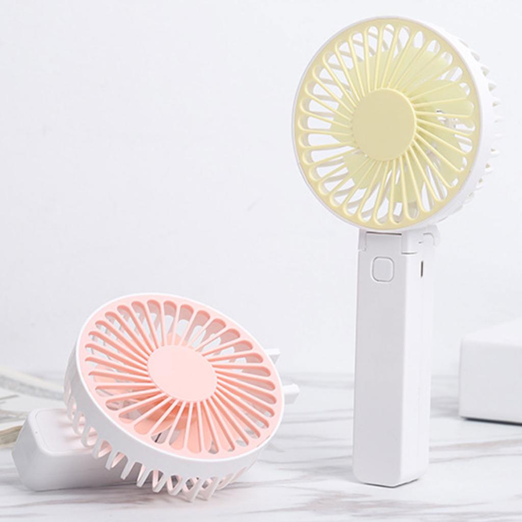 Handheld Fan 3000mAh Rechargeable Battery Foldable Handheld Fan Battery Operated with 3 Speed for Outdoor Travel