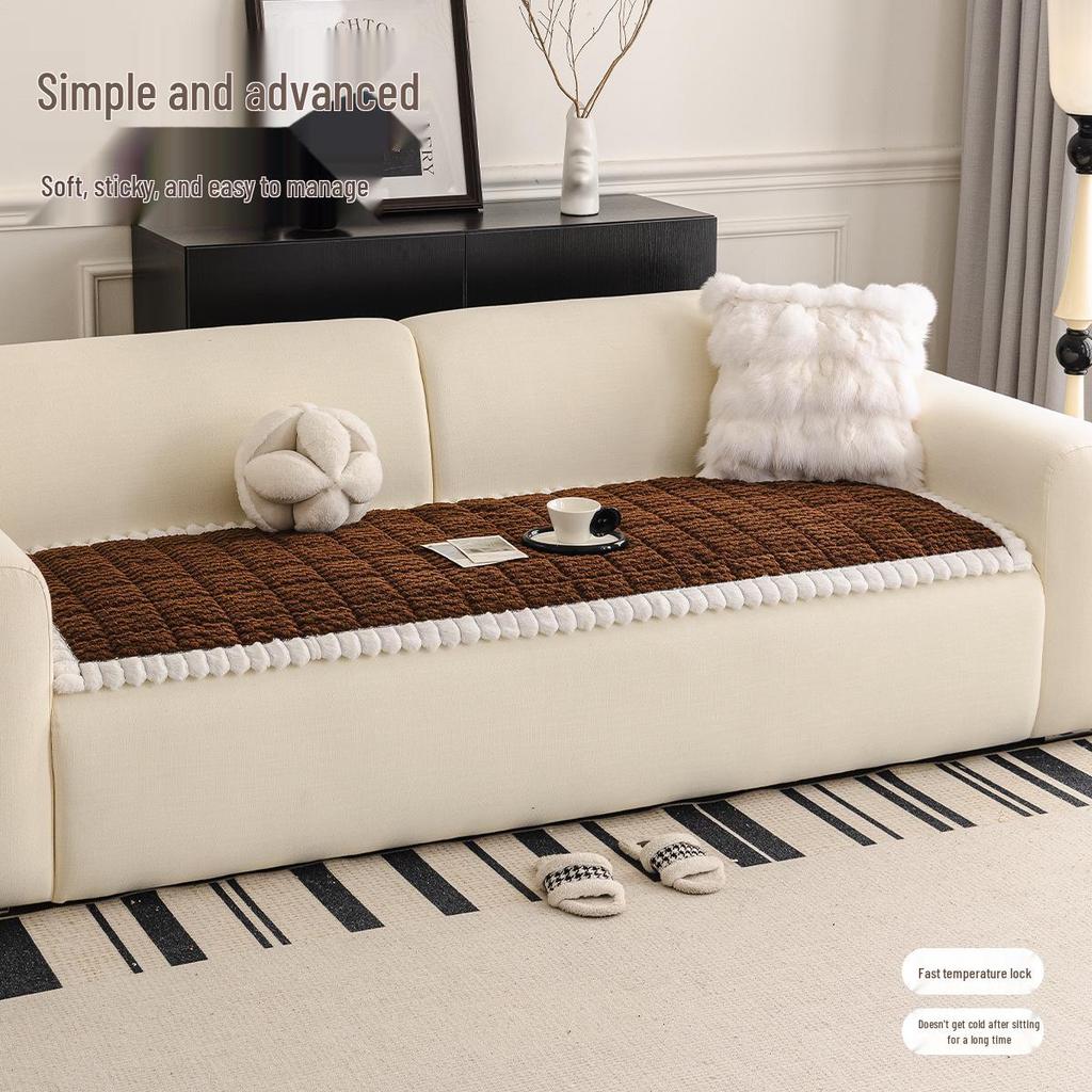 2026 Plush Anti-Slip Sofa Seat Cushion for Autumn/Winter Comfort