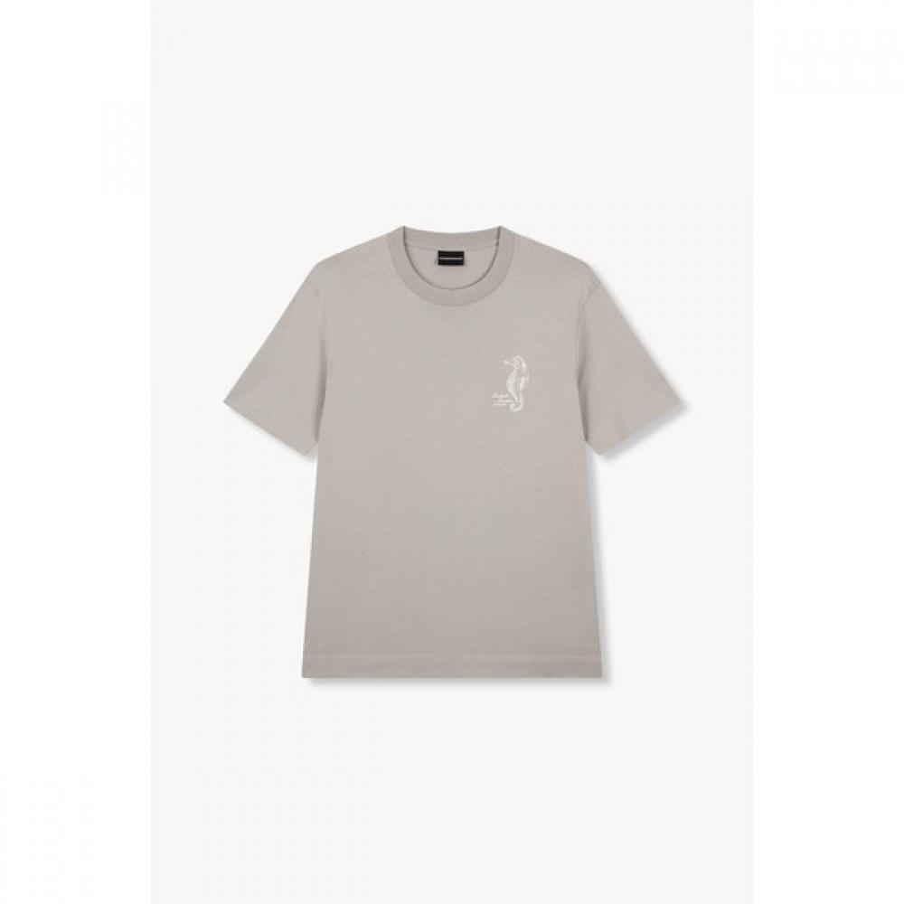 

Emporio Armani Men S Embroidered SeahorSe ShorT Sleeve T ShirT A515126037 S