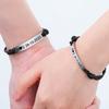 Personalized Custom Name Bracelet Stainless Steel Engraved Name Couple Bracelets Men Jewelry Valentine's Day Christmas Gifts