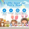 30-200Pcs Little Jesus Figures Jesus Loves You Figures Baby Jesus Figure Mini Jesus Bulk for Religious Gifts Easter Egg Fillers