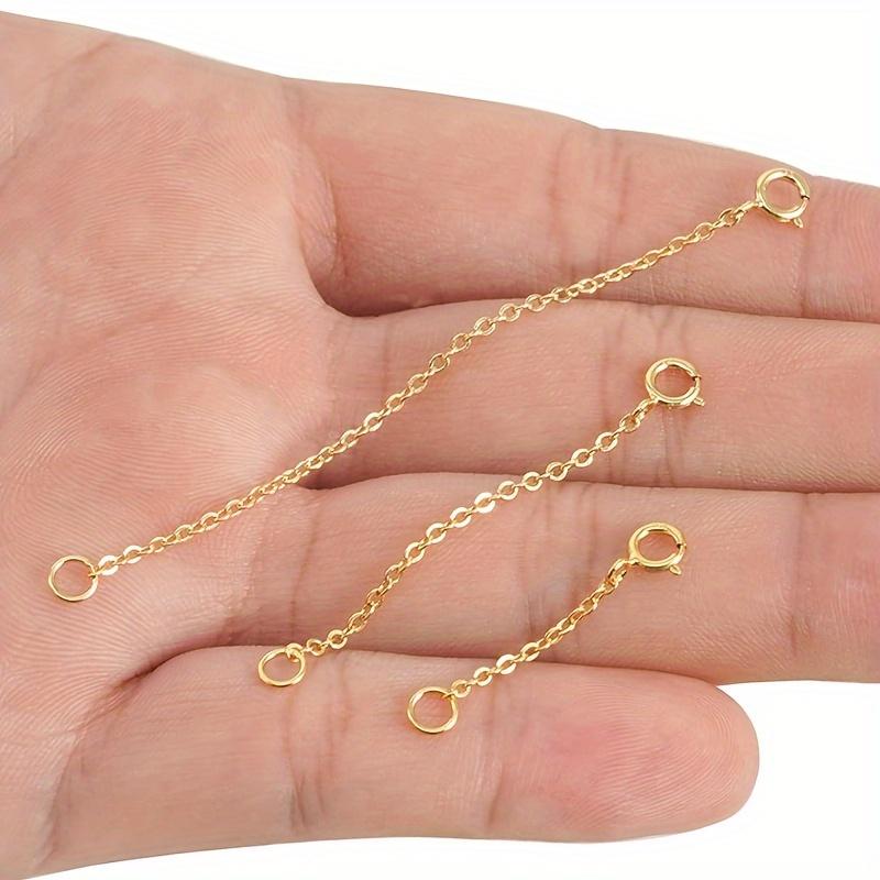 [Adjustable Extension Chain] 3pcs Adjustable Spring Clasp Extension Chain | DIY Bracelet Necklace Tail Chain