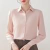 Women Blouses Shirts 2025 Spring Long Sleeve Women Blouse Shirt Turn Down Collar White Chiffon Blouse Shirt Women Tops J837