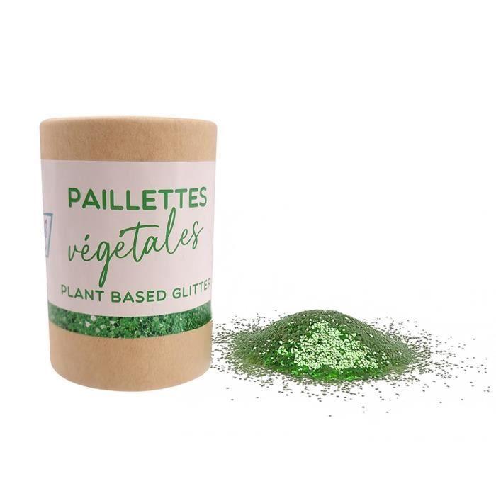 Paillettes Végétales - Non spécifié - 35g - Couleur Verte - Biodégradables - Mixte