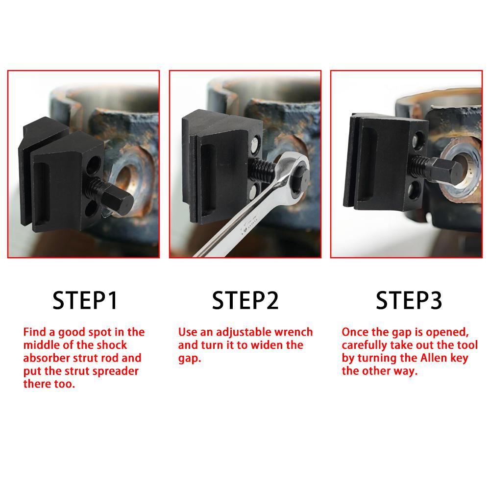 Universal Car Suspension Strut Split Spreader Hub Steering Knuckle Spreader with Wrench Knuckles Strut Spreader Tool