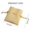 Multifuntional Jewelry Display Bag Square Box and Soft Leather Pouches Leather Texture Suitable for Gifting and Storage