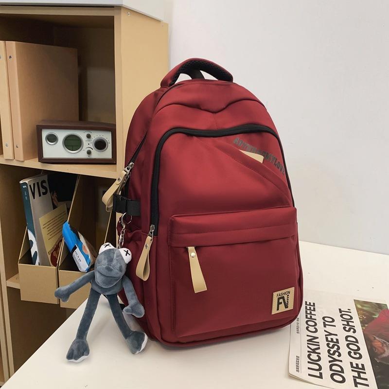 Cool School Bag Male College Student Light Leisure Travel Backpack Female High School Student Simple College Style Computer Backpack