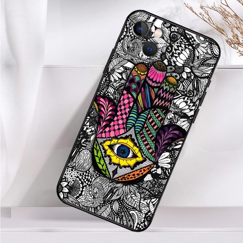 Hamsa Hand of Fatima Shockproof Case For iPhone 17 16 Pro Max 11 14 15 Plus 12 13 Mini 16e 17 Air Phone Cover