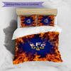 Set Lenzuola Everton Football Stampato 3 Pezzi, Comodo Set Copripiumino per Camera da Letto Amico della Pelle