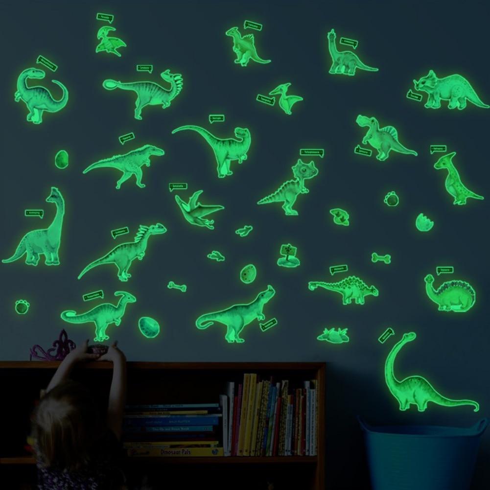 Luminous Dinosaur Wall Sticker Durable Waterproof Home Decoration