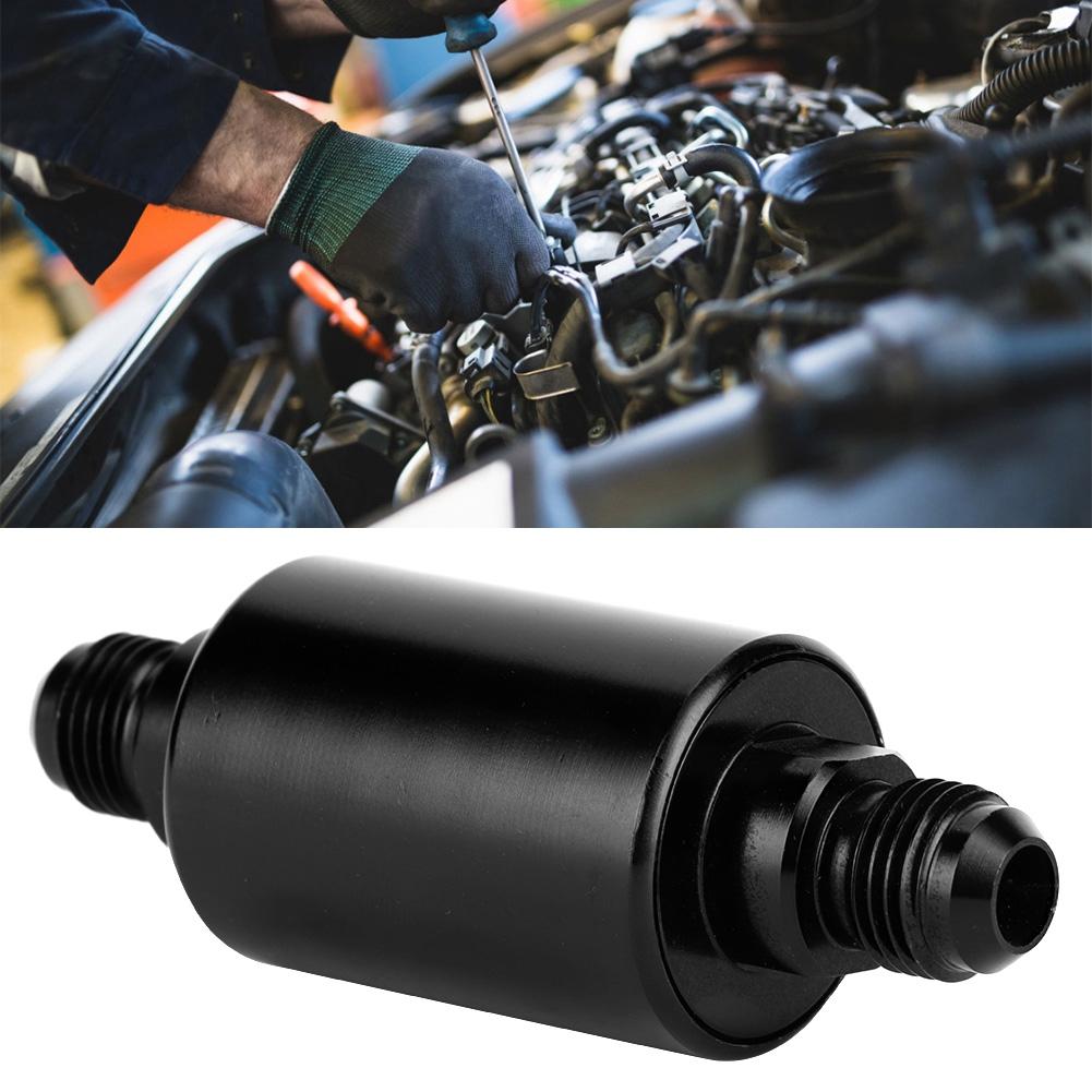 Aluminum Alloy AN6 In Line Fuel Filter Universal Auto Car Modification Accessory