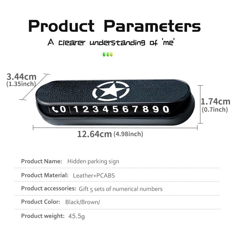 AJW7 For Jeep Car Interior Temporary Parking Telephone Number Sign Auto Decoration Accessories Cherokee Patriot Liberty Wrangler JK
