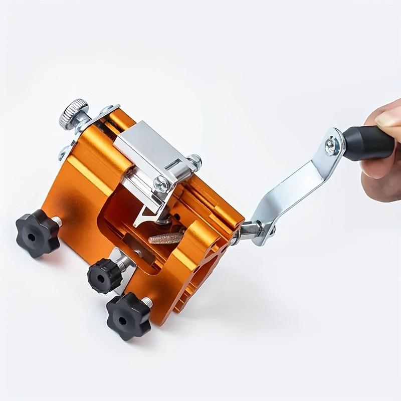 Portable Chainsaw Sharpener,Chainsaw Sharpening Kit, Fast Chain Saw Sharpener Tool, Portable Hand Crank Chain Grinder,Electric Chainsaw File