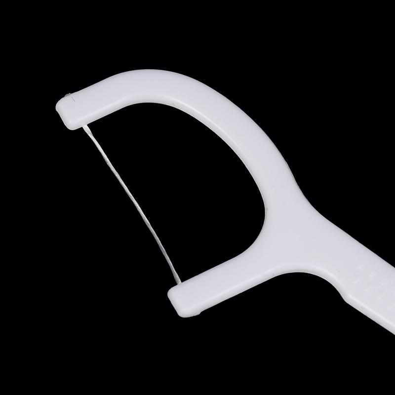 1000Pcs Dental Toothpicks Disposable Dental Floss With Handle Teeth Cleaning Tools Portable Oral Hygiene Care Supplies