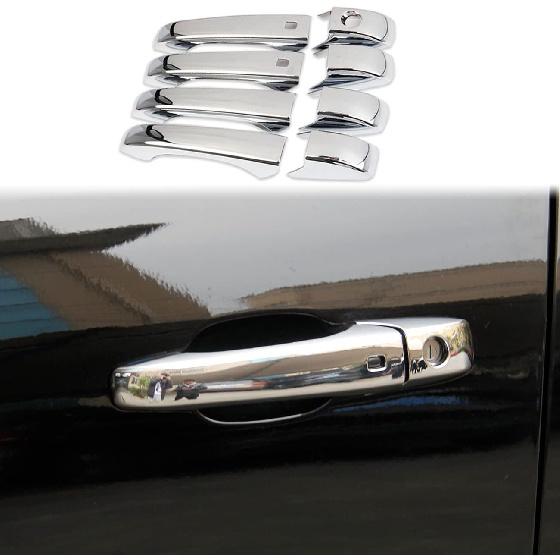 crosselec Door Handles Trim Cover for 2011-2021 Dodge Durango Decor Accessories (Black Carbon Fiber)