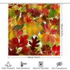 Autumn Leaves Shower Curtain Bath Decor For Fall Home Decoration