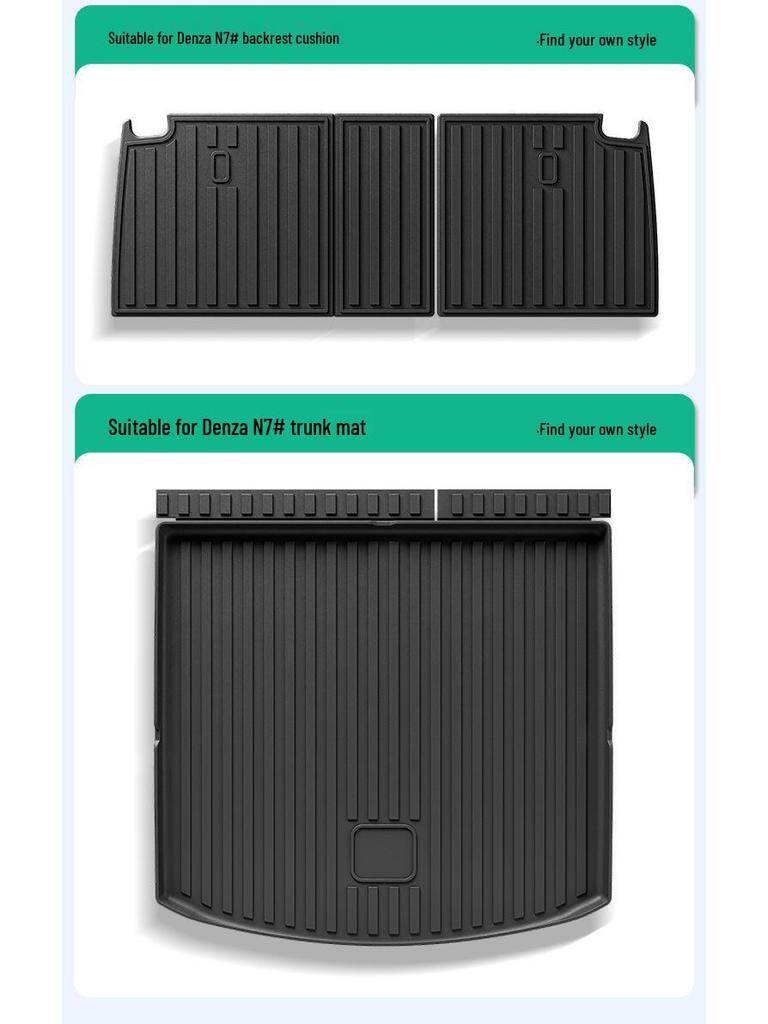 Floor Mats for 2023 Denza N7: All-TPE Mats, Trunk, & Waterproof Seat Back Mat