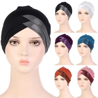 Stirnkreuz Muslimischer Turban Für Frauen islamisch Innere Hijab Kappe Islamische Unter-Kopftuch Arabisches Wickel-Kopftuch Hijab Turban für Frauen