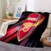 Coperta in Flanella con Stemma dell'Arsenal Football Club, Poliestere Morbido, Design Moderno, Per Tutte le Stagioni per Campeggio, Viaggi, Regali per Feste o Compleanni