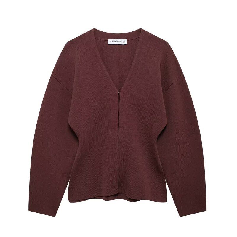 Fashion Style 2024 Spring New Arrival Women's Clothing Temperament Wild Slim Looking Loose Sleeves Knitting Outwear 5536160