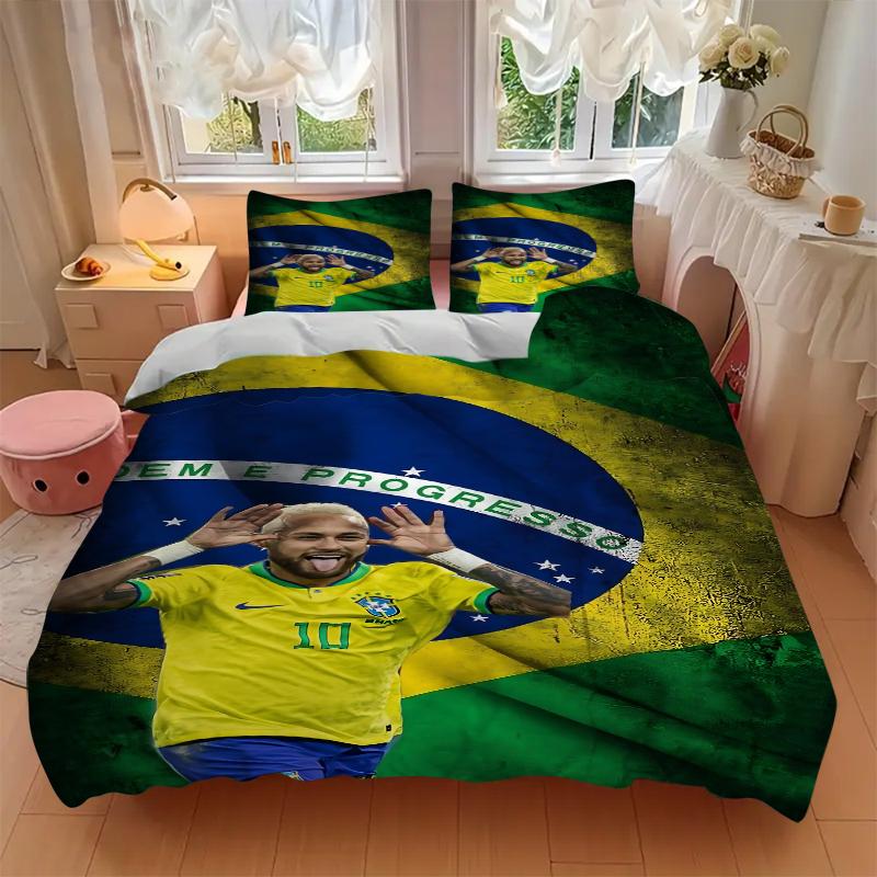 3Pcs Brazilian Celebration Bedding Sets For All Sizes New 3D Printed Bed Cover Comforter Duvet Cover Pillowcase Bedroom Decoration