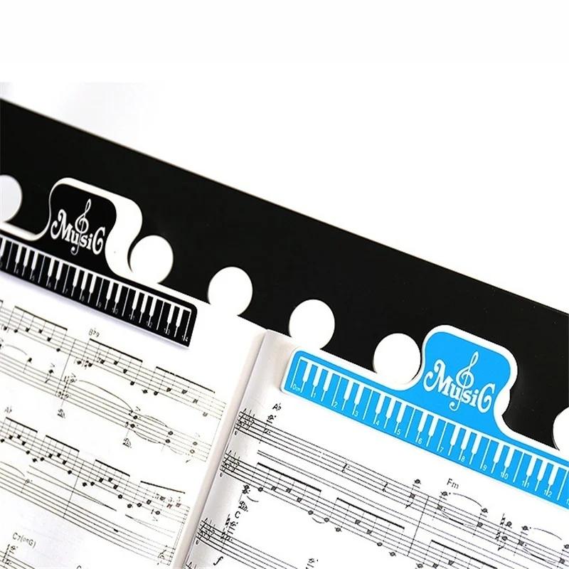 1PC Colorful Plastic Music Score Fixed Clips Book Paper Holder for Guitar Violin Piano Player Multi-functional Spring Clips 15cm