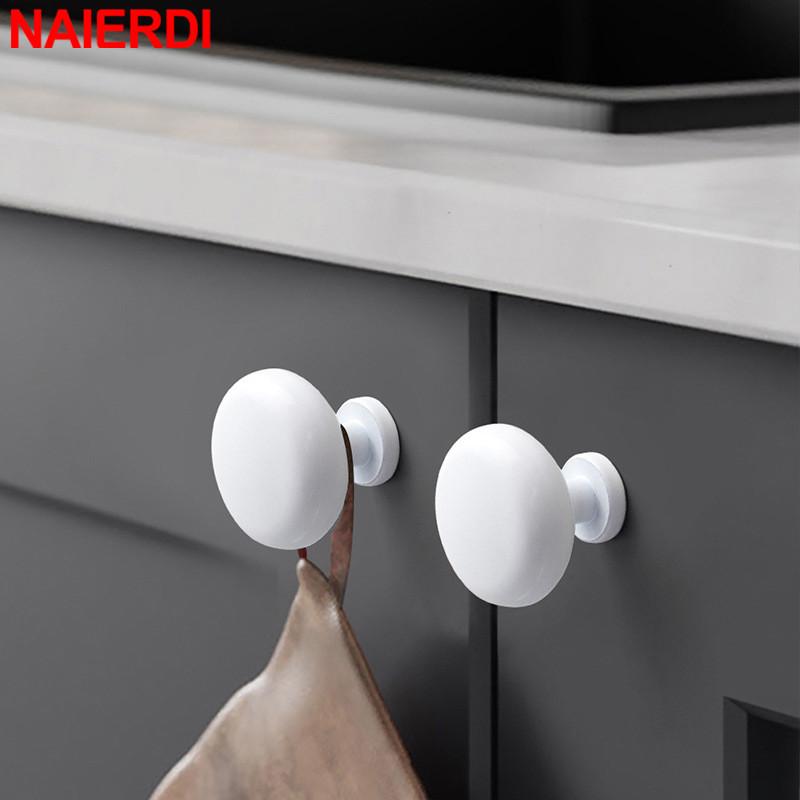 NAIERDI White Long Cabinet Handles Aluminum Alloy 800-1200mm Hidden  Furniture Handle Drawer Knobs Cupboard Pulls