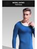 Men's Slim-Fit Thermal Round Neck Shirt - Lightweight Autumn Layer
