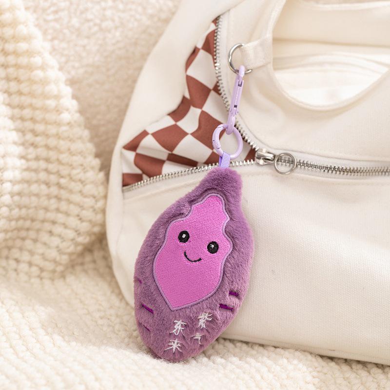 

Adorable Kawaii Roasted Sweet Potato Plush Keychain Charm 13cm 0.03kg