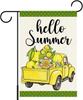 Summer Truck Garden Ag Hello Summer Lemon Yard Ags for Lawn Porch Outdoor Decorations 12x18 Double Sided