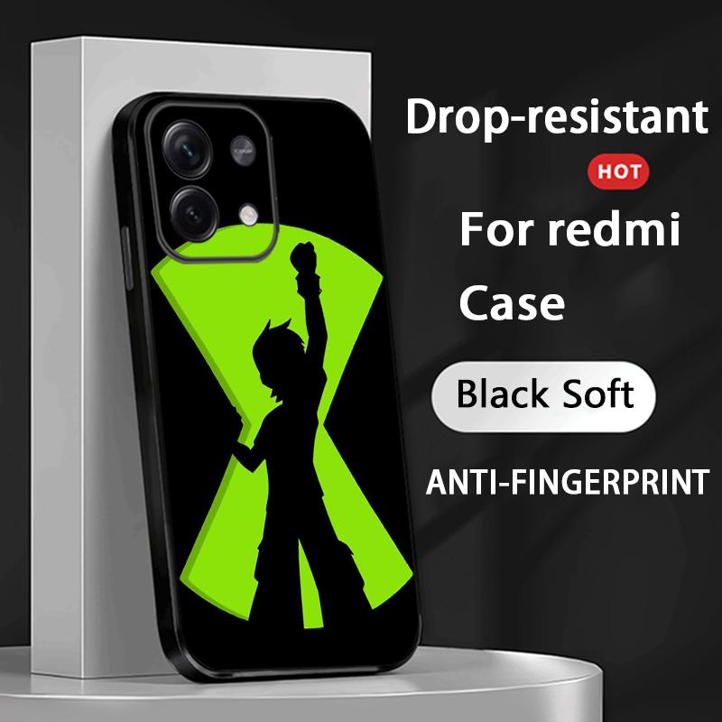 Ben 10 classic anime pattern ins Phone Case For Xiaomi Redmi Note 14 13 12 11 Pro Plus S 5G 14C A3 Soft Black Phone Cover