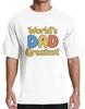 YTD Dad Grafik T-Shirt für Herren, Weltbester Papa Shirt, Baumwolle Lockere Passform Lässiges Geschenk T-Shirt