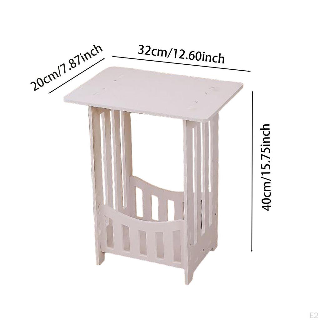 Bedside Table with Horse Figurine Decoration Practical End Animal Sculpture Resin