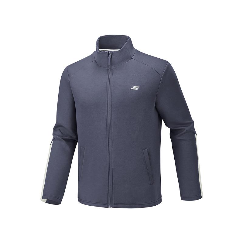 Skechers Skin-Friendly Comfortable Long Sleeve Solid Color Breathable Jacket Men jackets P126M004-026R M