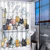 1pc Playful Cat Shower Curtain - Whimsical Polyester Bathroom Decor with Nine Adorable Cats In Bathtub Surrounded by Bubbles