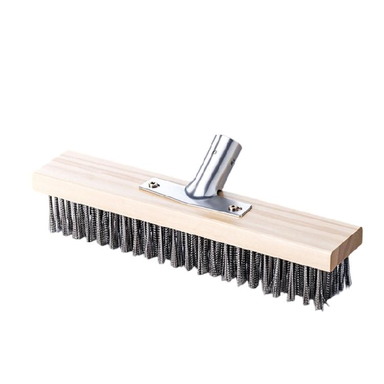 Deckbürste Außenbodenbürste Mit Bequemem Holzgriff Für Schwere Reinigungsarbeiten